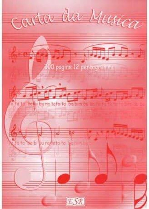 Quadernone Pentagrammato. 200 pagine, 12 Pentagrammi.