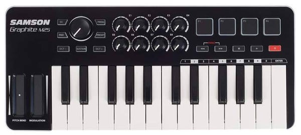 SAMSON Graphite M25 - Mini Midi Controller Usb