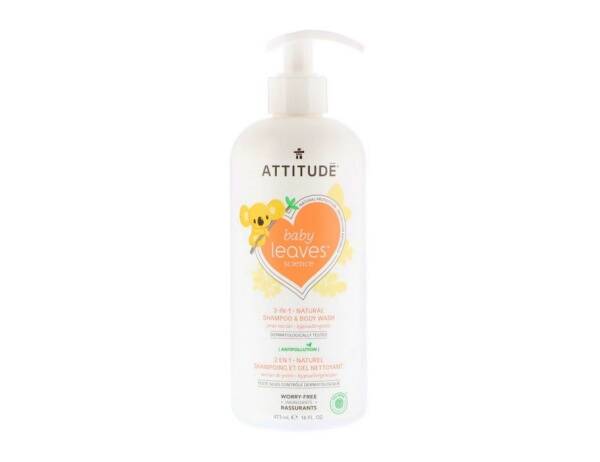 Natuurlijke 2 in 1 shampoo en wasgel - met milde perengeur