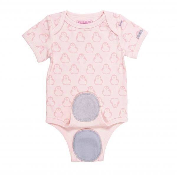 Biologisch katoenen romper met korte mouwen - Roze of blauw