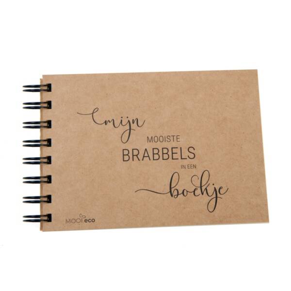 Uitsprakenboekje - 'Mijn mooiste brabbels in een boekje'- Eco papier