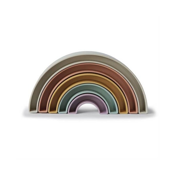 Mushie regenboog stapeltoren - Tropical