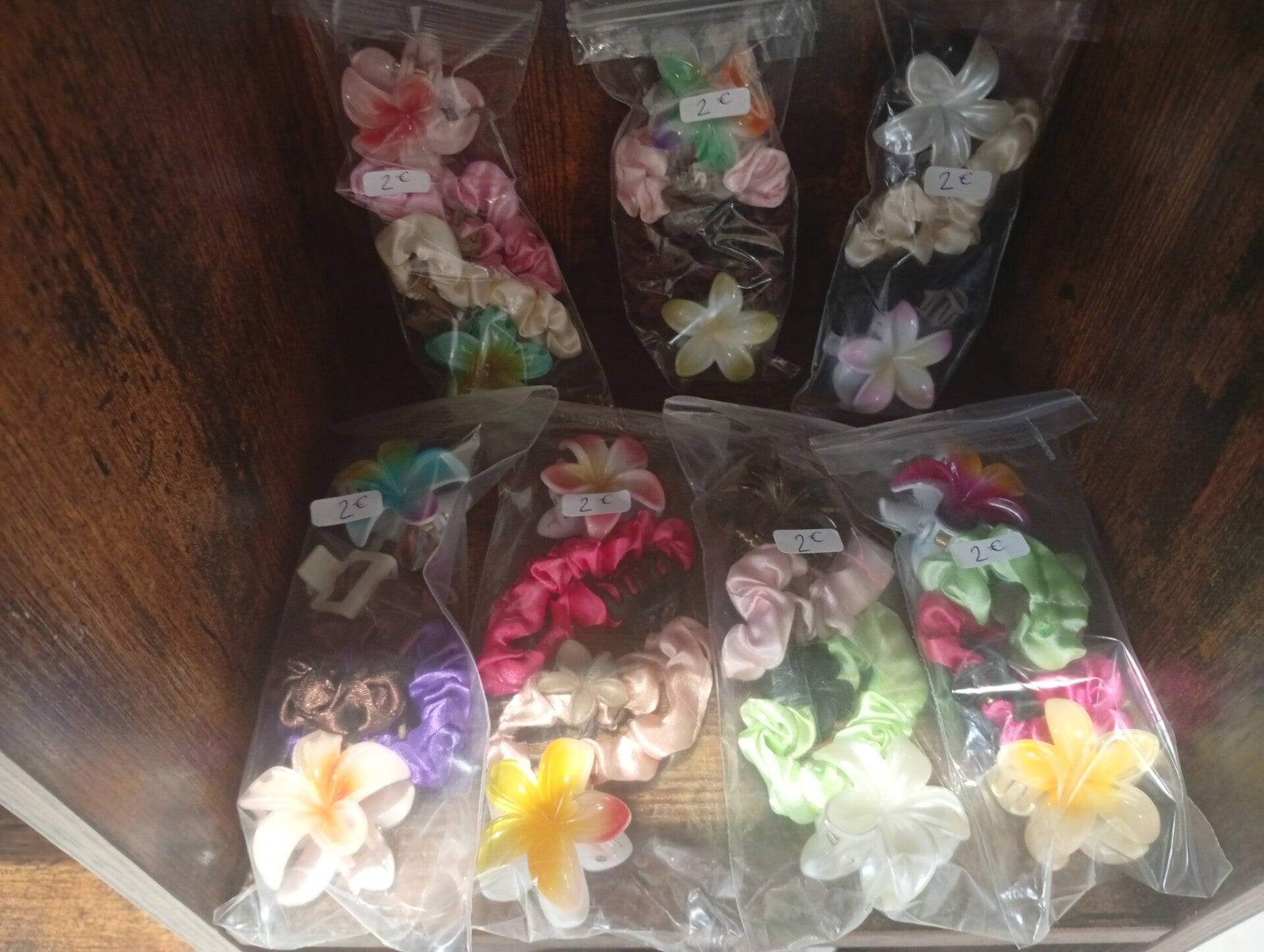 Lot chouchous barrette