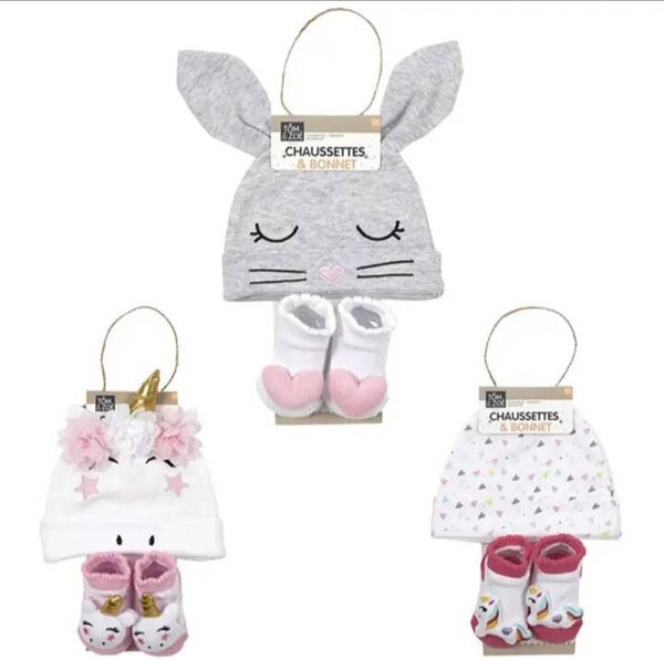 Ensemble bonnet + chaussettes