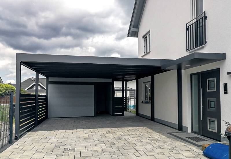 Carport aus Metall für Privatkunden