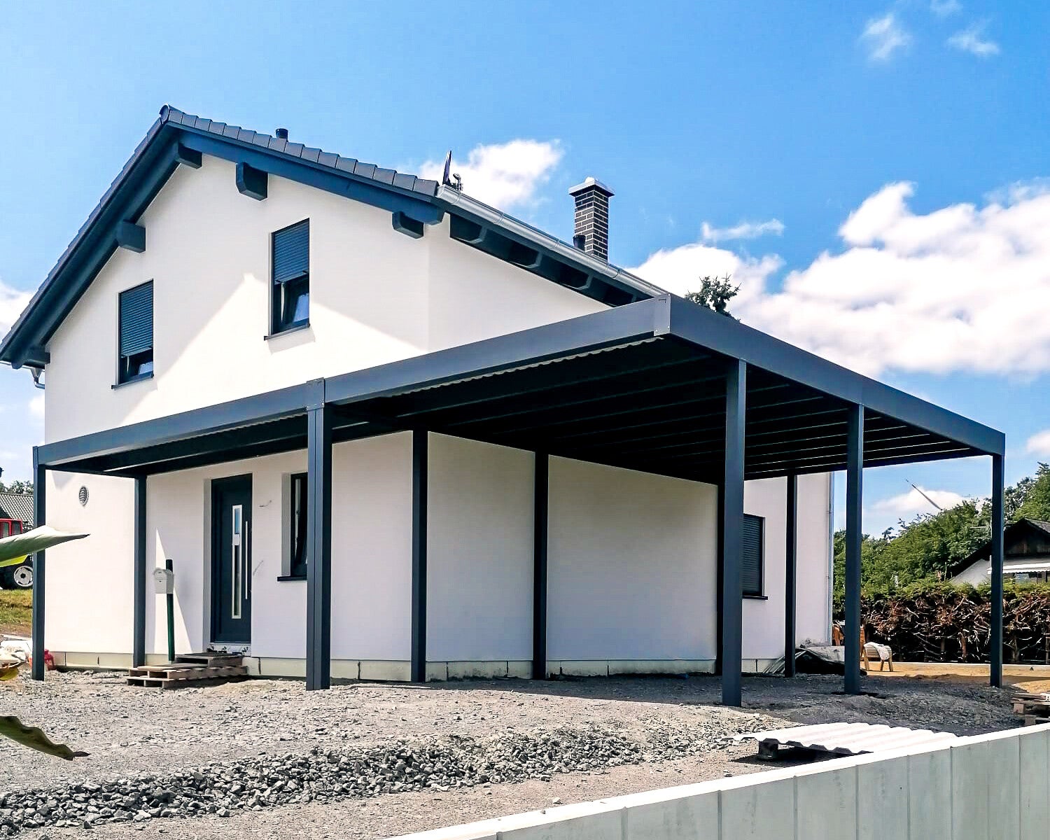 Carport aus Metall für Privatkunden