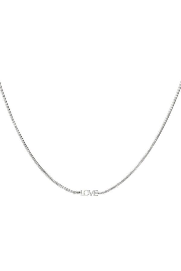 Ketting LOVE zilver