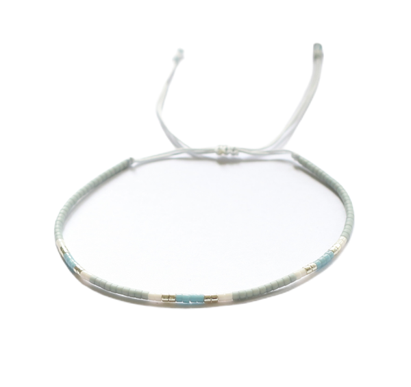 Miyuki grijs blauw zilver