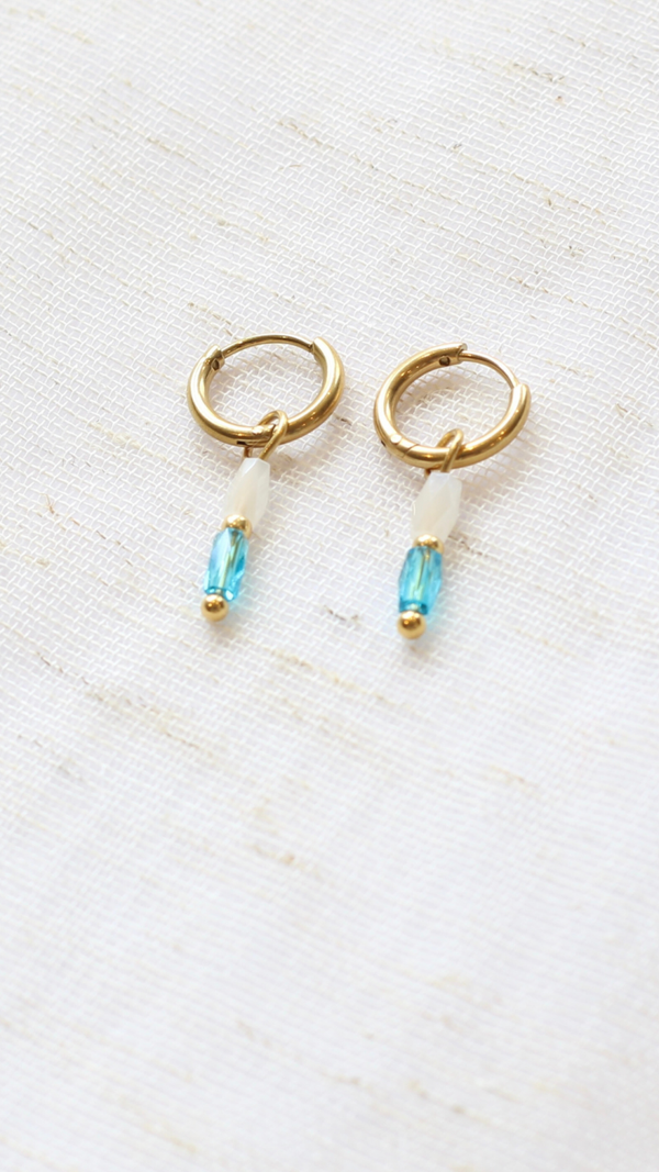 Oorbellen summer blue lagoon