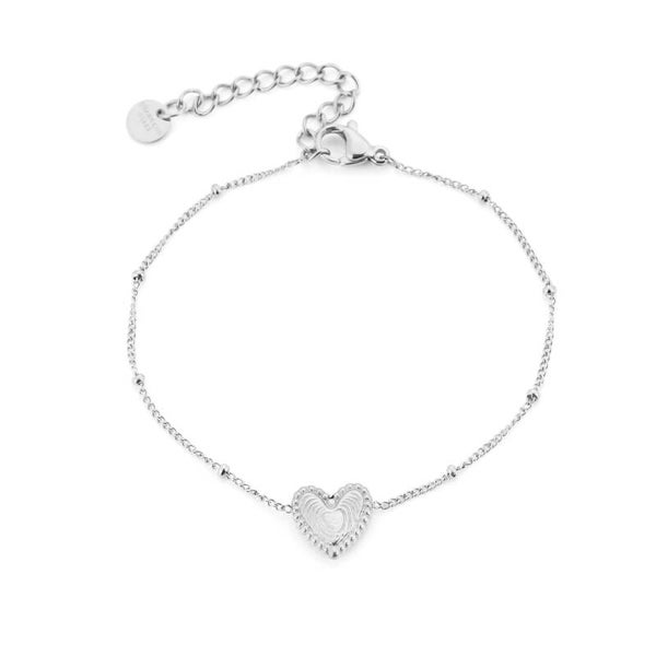 Armband hart zilver