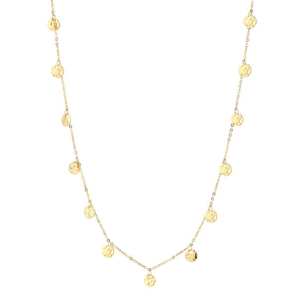 Muntjes ketting goud