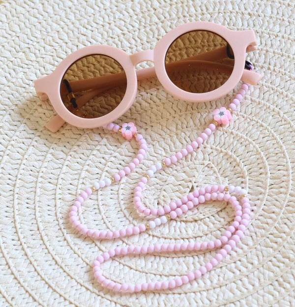 Zonnebrilkoordje bloem roze