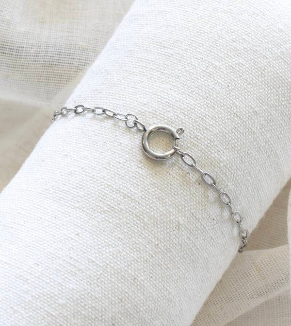 Schakel armbandje boeislot klein zilver