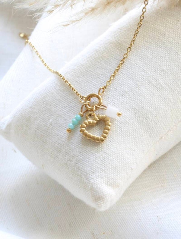 Ketting turquoise love