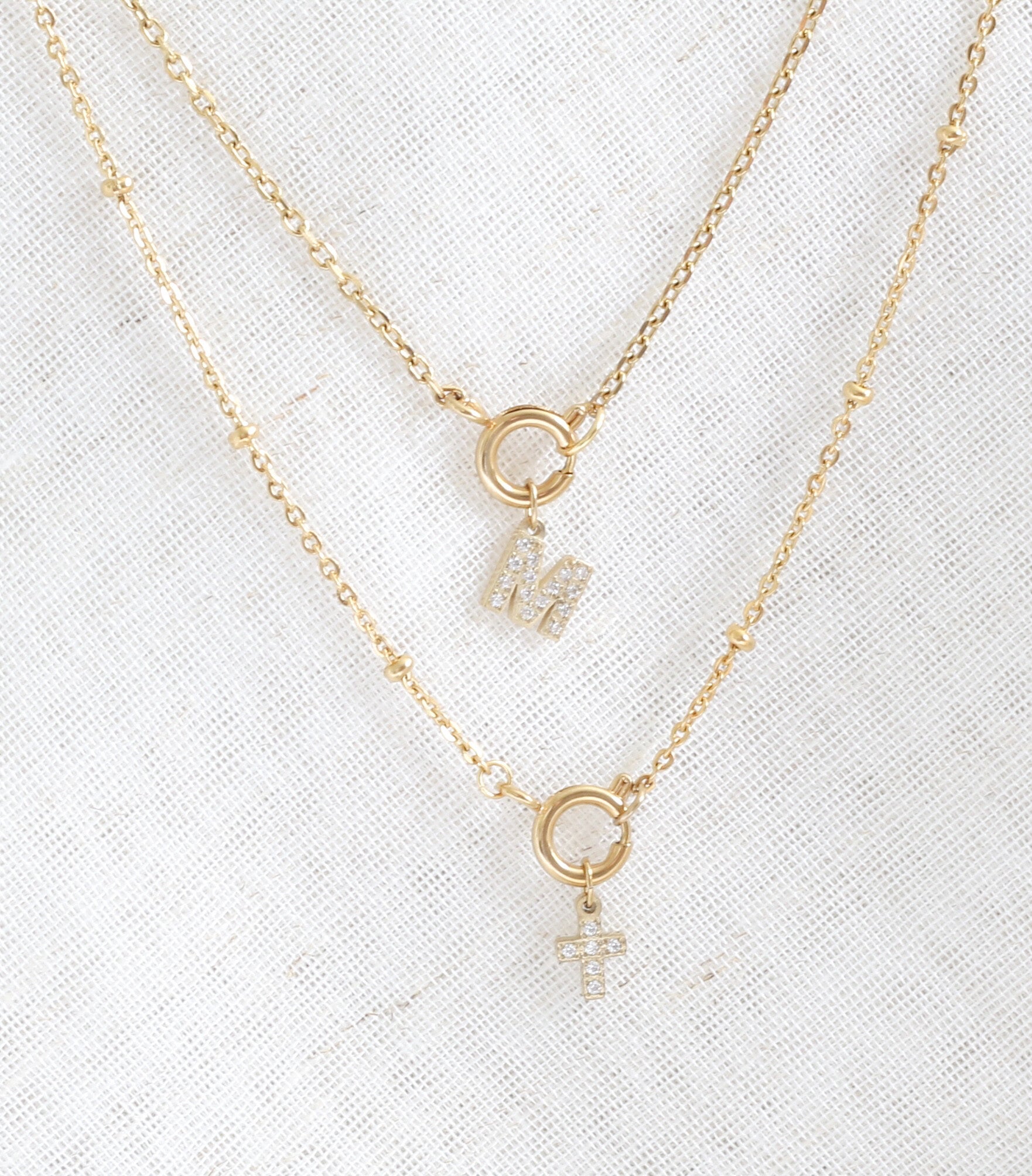 Ketting letter strass