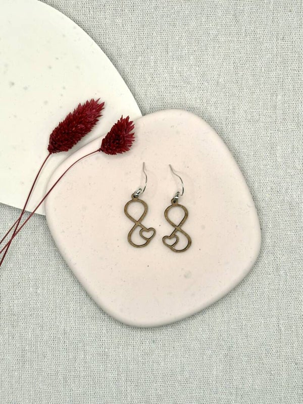 Oorbellen - infinity + hart