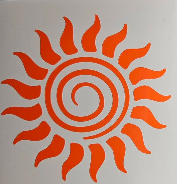 " SWIRL SUN" VINYL DECAL