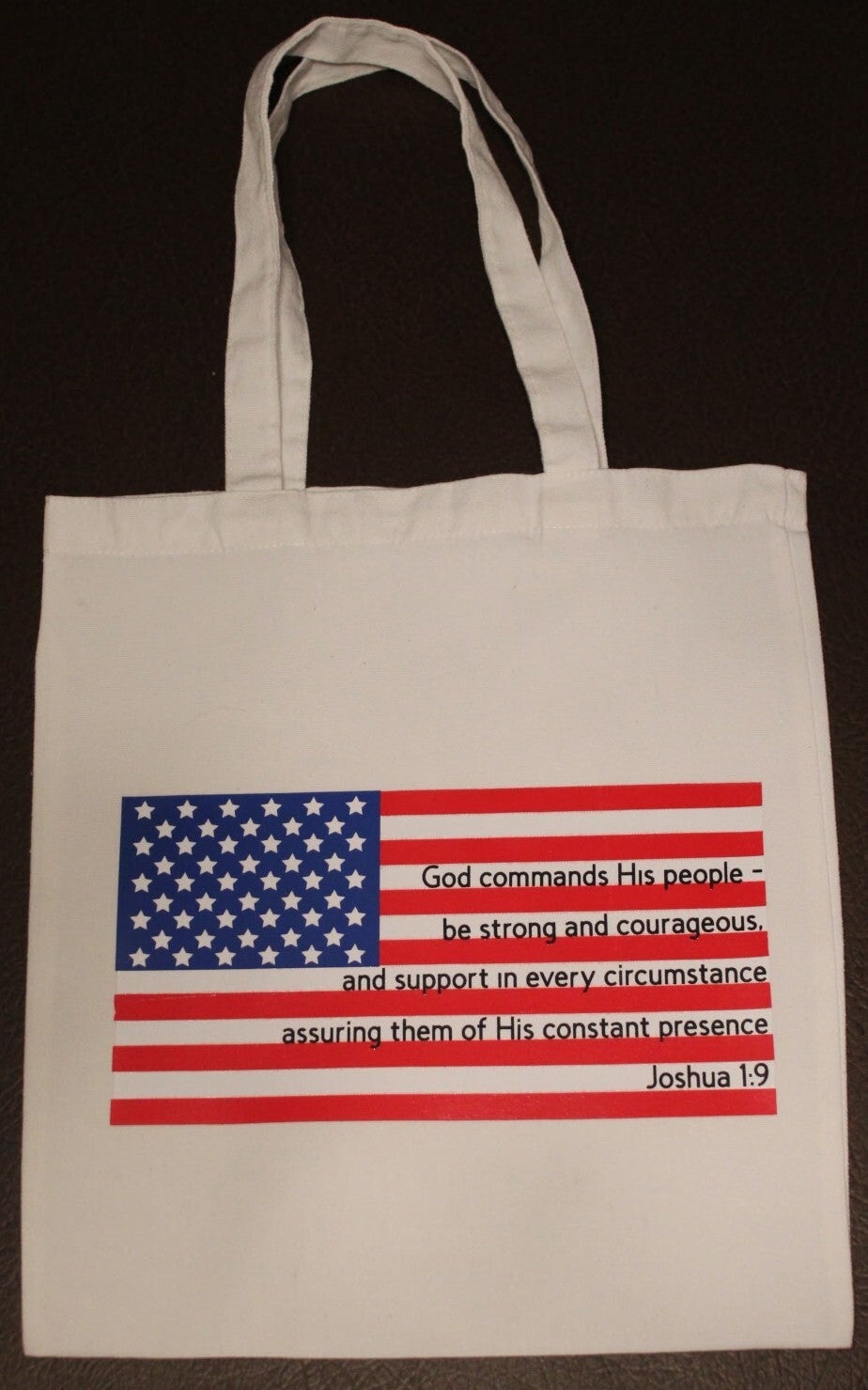 "JOSHUA 1:9" TOTE BAG