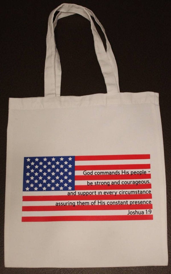 "JOSHUA 1:9" TOTE BAG
