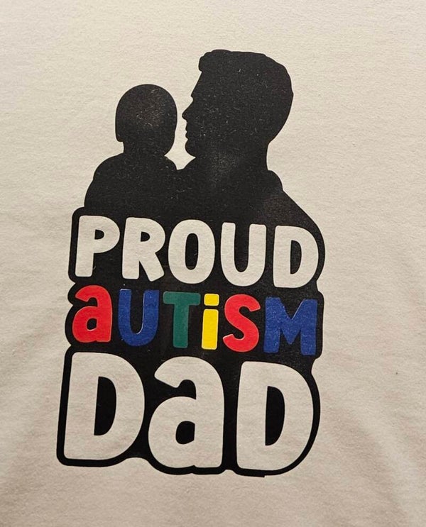 "PROUD AUTISM DAD" T-SHIRT