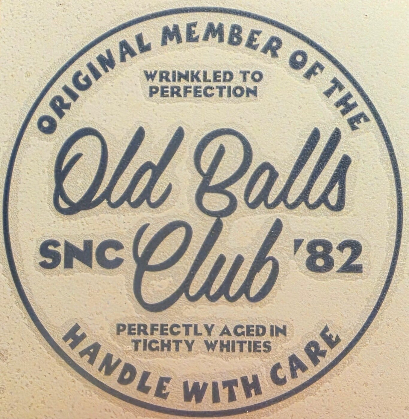 "OLD BALLS CLUB" VINYL DECAL
