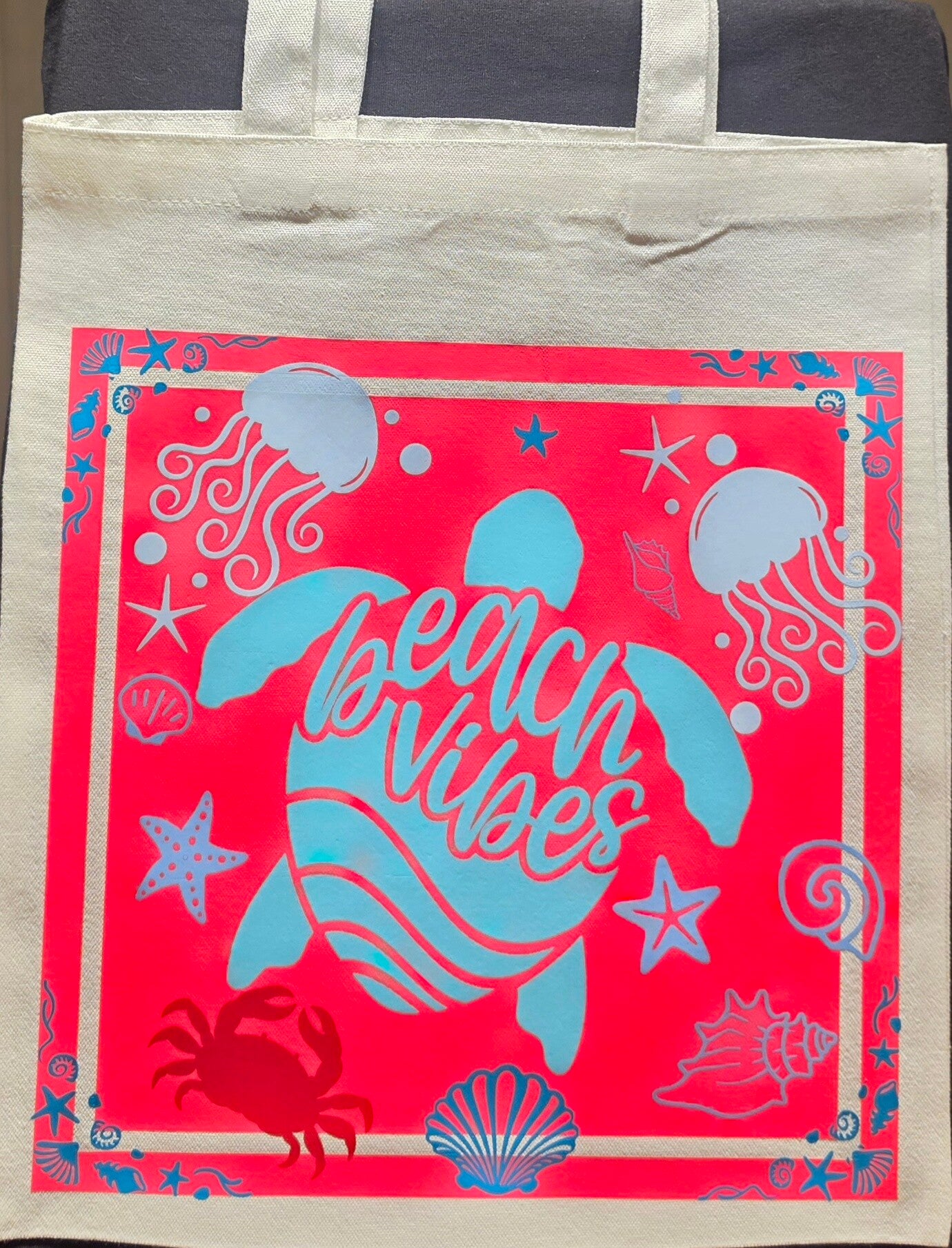 "BEACH VIBES" TOTE BAGS