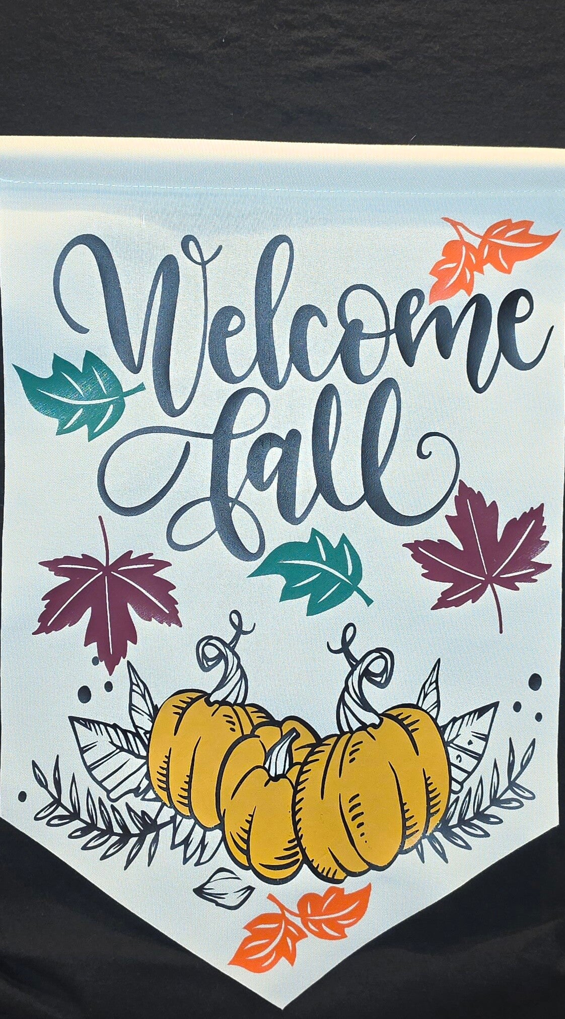 "WELCOME FALL" YARD FLAG
