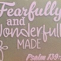 "PSALM 139:14" VINYL DECAL