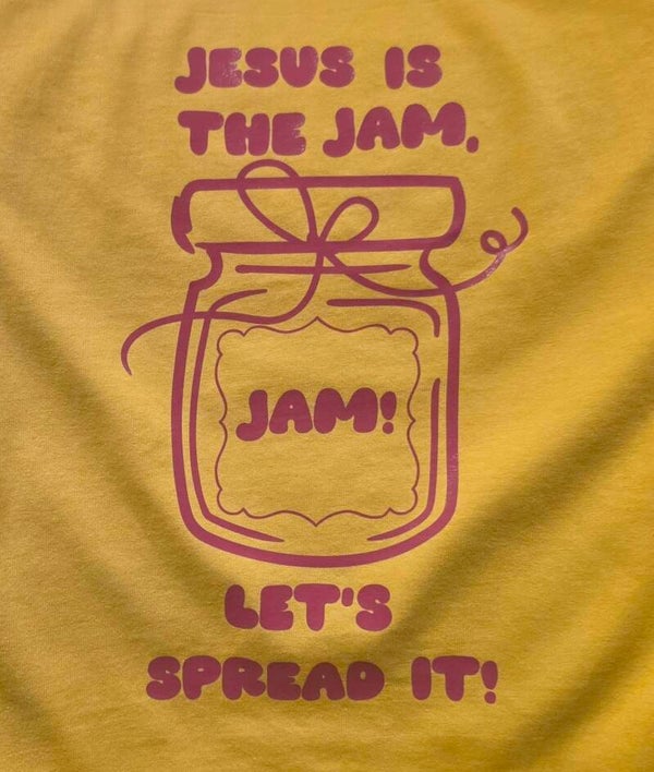 "JESUS IS THE JAM" T-SIRT