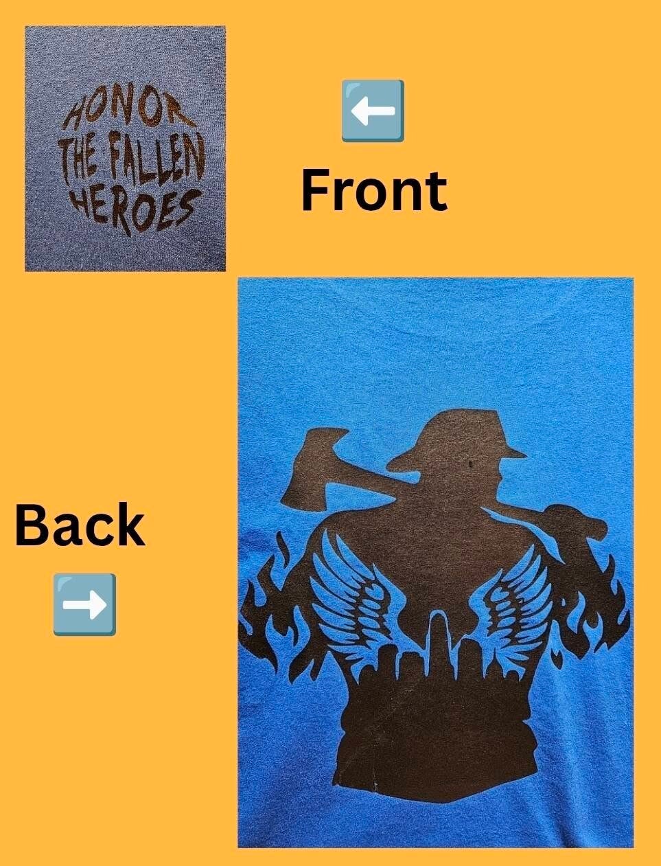 HONOR THE FALLEN HEROS: FIREFIGHTER 9/11 T-SHIRT