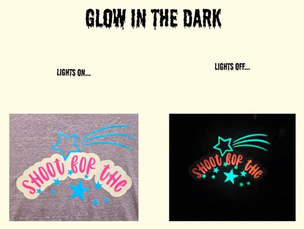 GLOW IN THE DARK "SHOOT FOR THE STARS" T-SHIRT