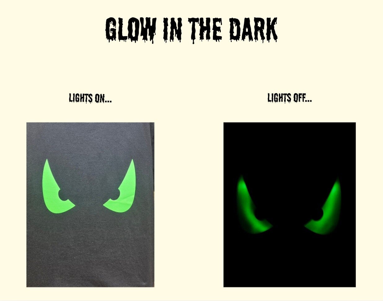 GLOW IN THE DARK "SPOOKY EYES" T-SHIRT