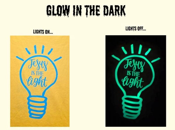 GLOW IN THE DARK "JESUS IS THE LIGHT" T-SHIRT