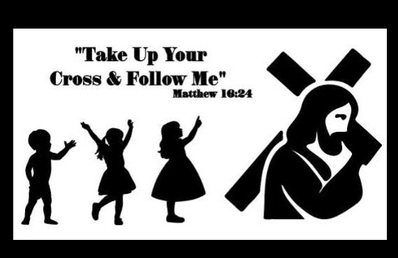 "MATTHEW 16:24" VINYL DECAL