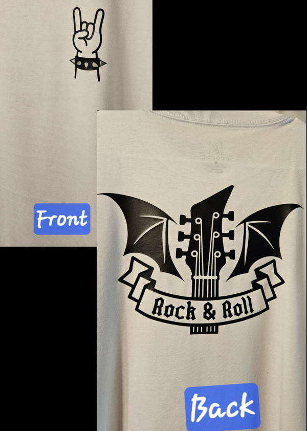 "ROCK & ROLL" W/ BAT WINGS