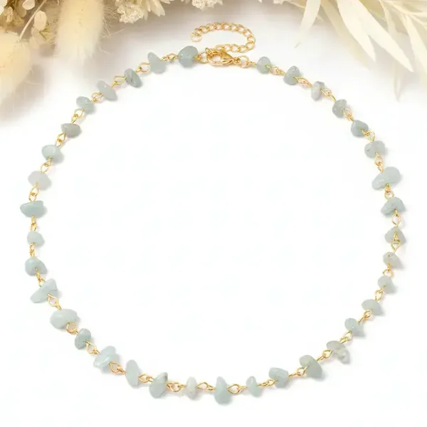 Ketting Stainless steel met steen