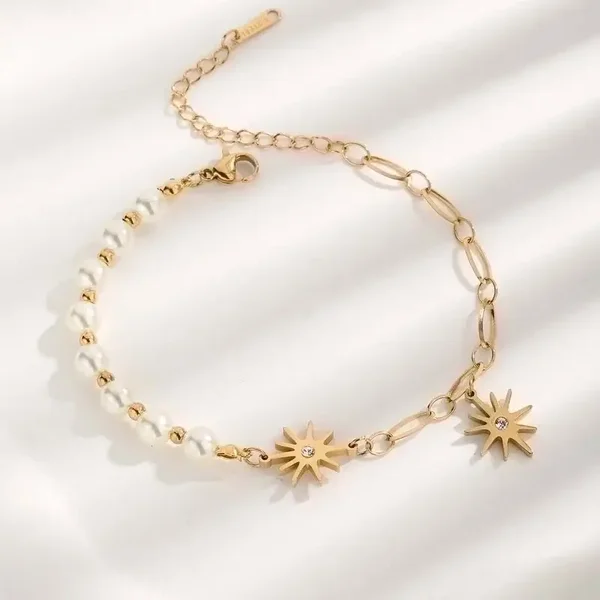 Armband - stainless steel verguld