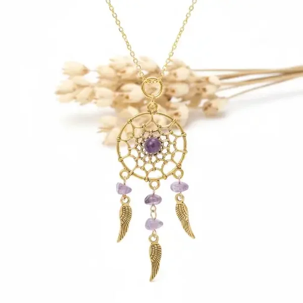 Ketting droomvanger met steen