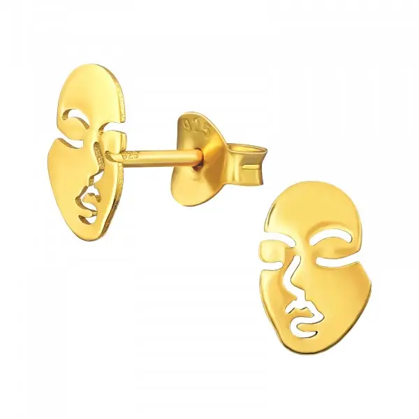 Oorbellen zilver verguld