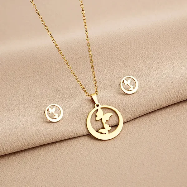 Sieradenset 2-delig stainless steel