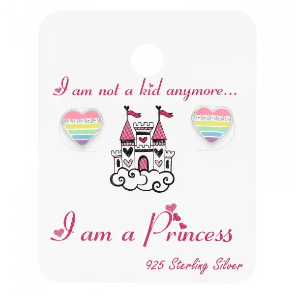 Kids oorbel - zilver gekleurd