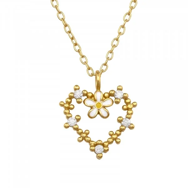 Ketting zilver verguld