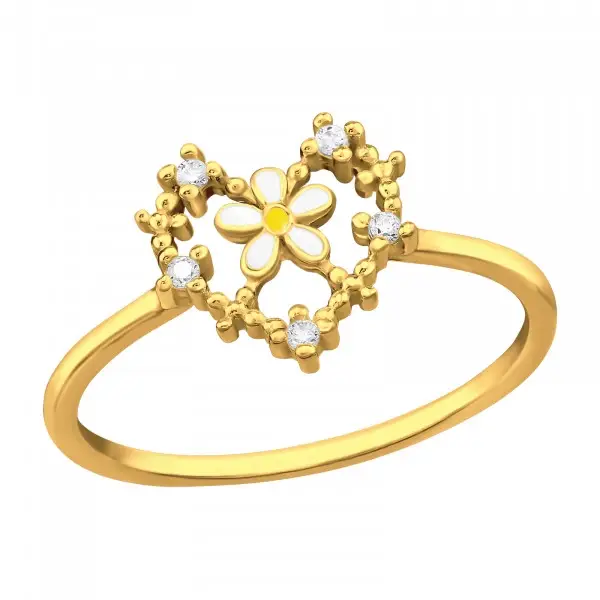 Ring - zilver verguld