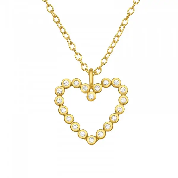 Ketting zilver verguld