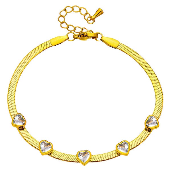 Armband - stainless steel verguld
