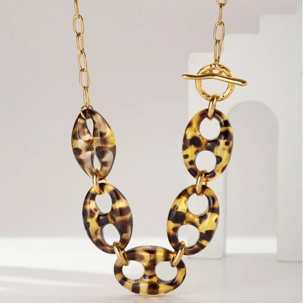 Sieraden set stainless steal en acryl