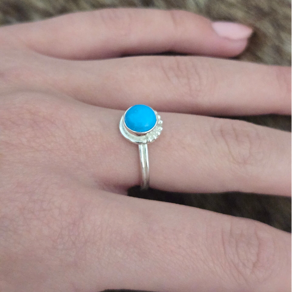 Ring zilver met Turkoois