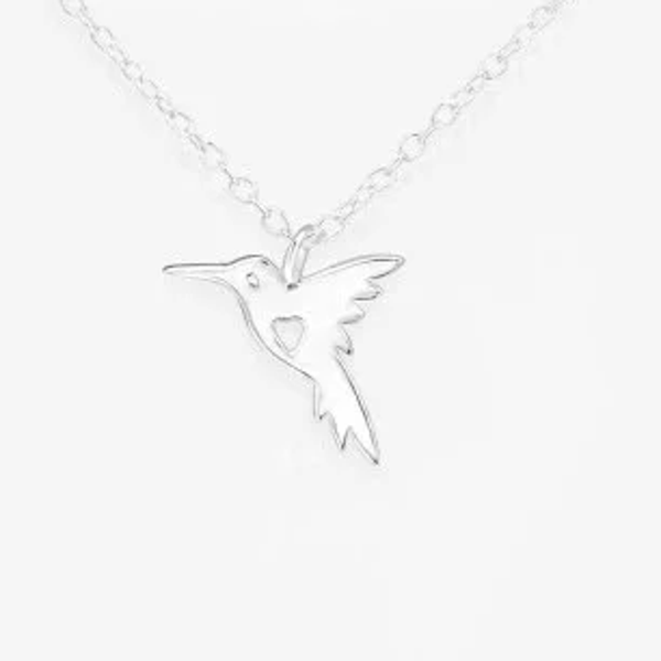 Sieraden set zilver kolibrie