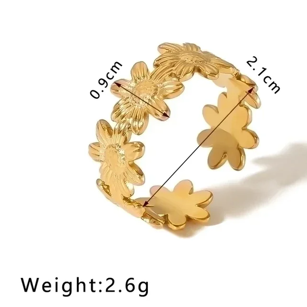 Ring - stainless steel verguld verschillende modellen