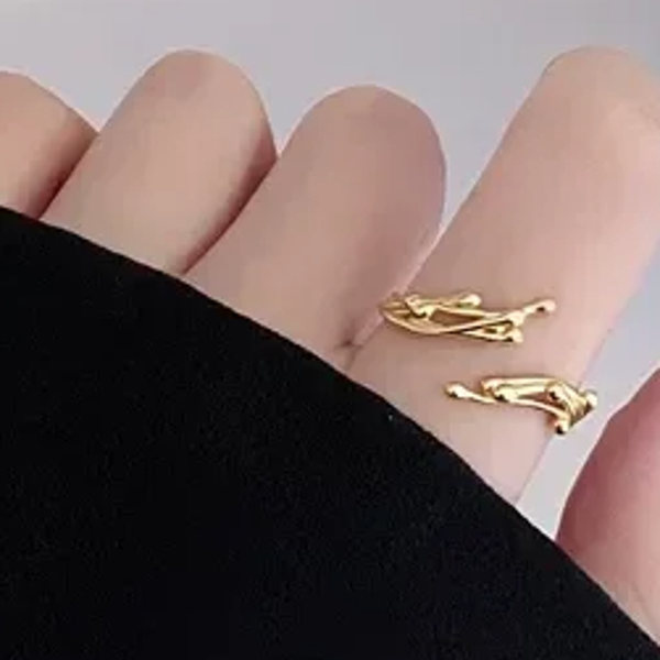 Ring 18K verguld Verzilverd 925 Sterling Zilver